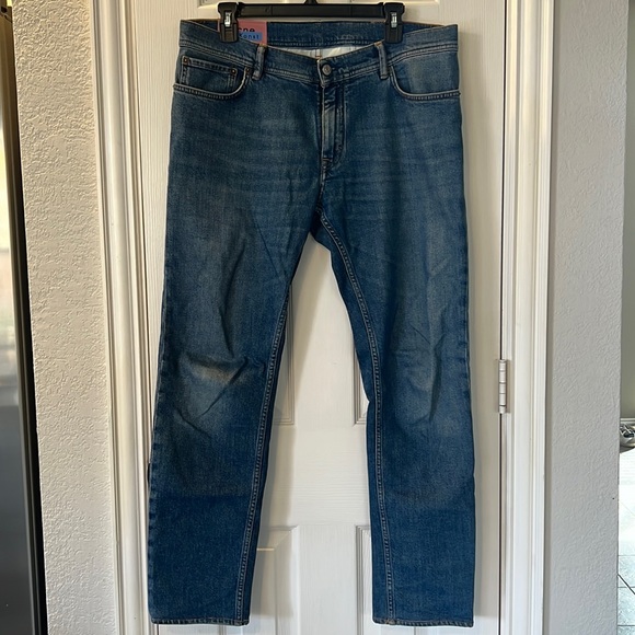 Acne studios 34/32 north mid blue jeans (Blå Konst)